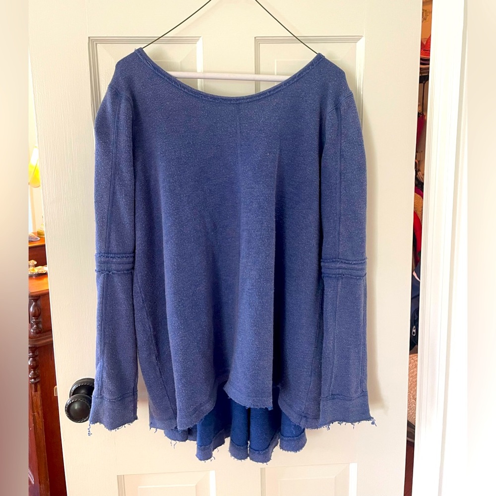 Free People Sweater / Blouse , Color: Blue